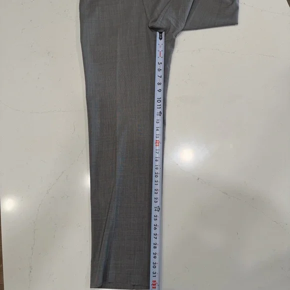 Canali Men’s Tessuto 100% Wool Light Gray Trousers 37x32 - Picture 8 of 8
